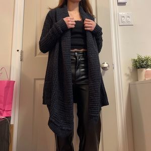 Simons Navy Blue Knitted Cardigan